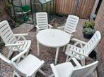 Tuinset - Tafel met 6 stoelen, Tuin en Terras, Tuinsets en Loungesets, Ophalen, Kunststof, Gebruikt, 6 zitplaatsen