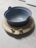 Koperen houder met ketel., Antiek en Kunst, Antiek | Koper en Brons, Ophalen of Verzenden