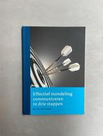 Effectief mondeling communiceren in drie stappen - boek, Ophalen of Verzenden, Alpha, Zo goed als nieuw, HBO