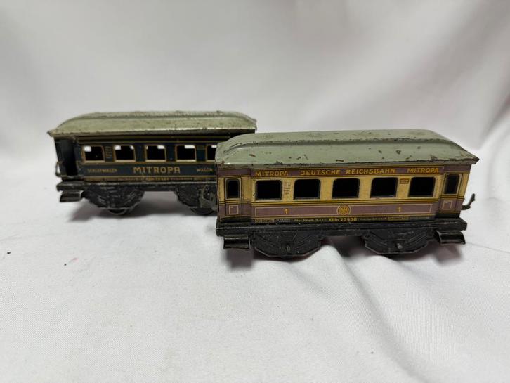 Modeltrein Mitropa Deutsche Reichsbahn en Schlafwagen H0, Hobby en Vrije tijd, Modeltreinen | H0, Gebruikt, Wagon, Overige merken