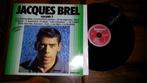 LP JACQUES BREL LP chansons 1956-1961, 1960 tot 1980, Gebruikt, Ophalen of Verzenden, 12 inch