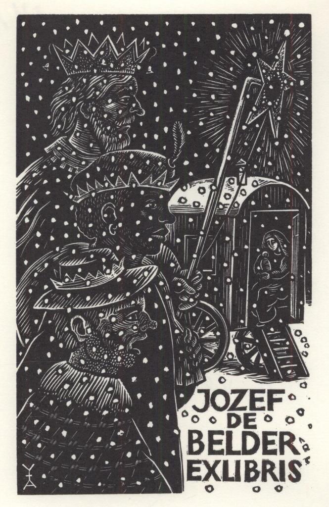 1067 Ex Libris België : Antoon Vermeylen, z.j., Antiek en Kunst, Kunst | Etsen en Gravures, Verzenden