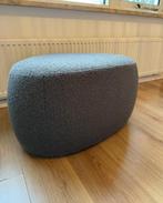 Poef organisch grijs teddy, Huis en Inrichting, Banken | Voetenbanken en Poefen, Ophalen, Zo goed als nieuw, Rond, Minder dan 50 cm