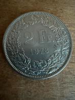 Zwitserse 2 franken munt 1978, Ophalen, Gestempeld