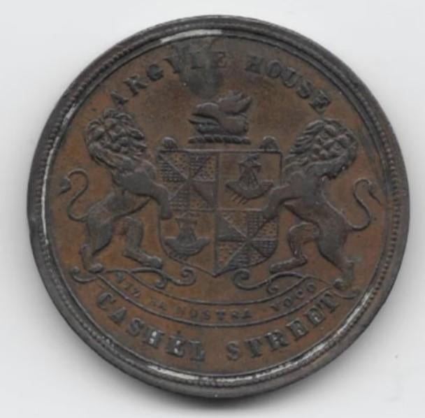 Nieuw-Zeeland Penny Token Auckland Beath and Co. 1870, Postzegels en Munten, Verzenden, Losse munt