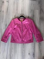 Leren jas van merk Trussardi, Maat 38/40 (M), Paars, Ophalen of Verzenden, Zo goed als nieuw