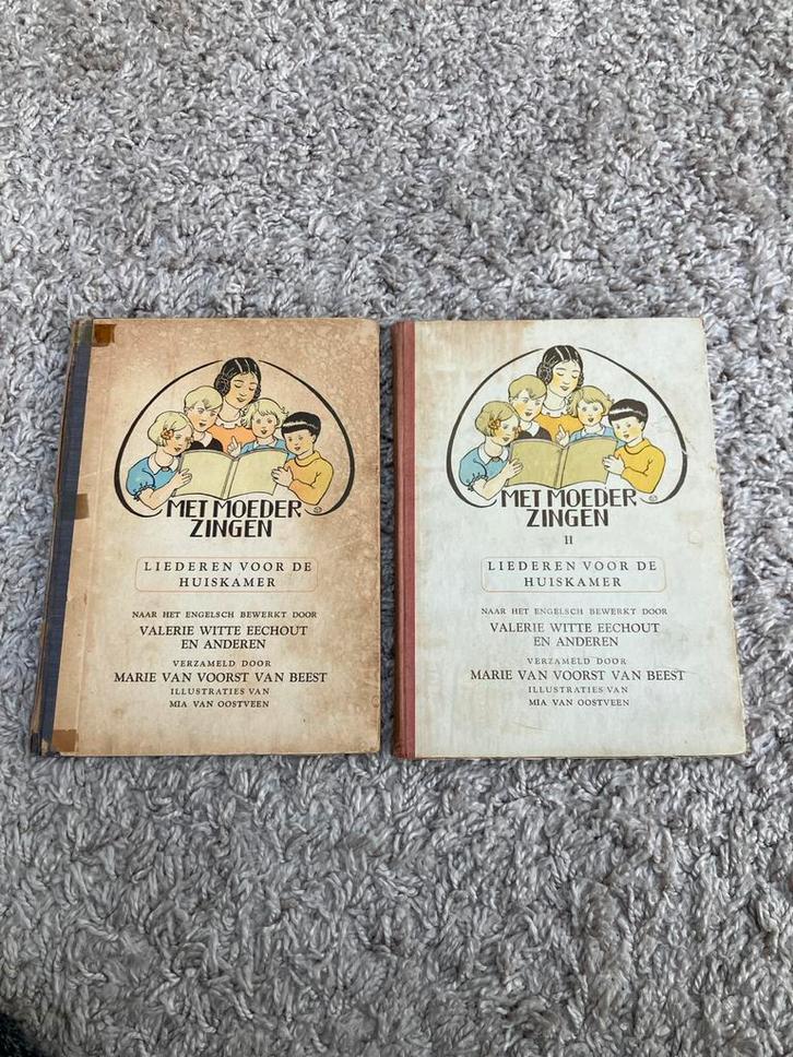 Met Moeder Zingen - 2 Oude Liedboeken, Boeken, Muziek, Gelezen, Algemeen, Ophalen of Verzenden