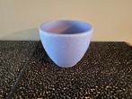 NIEUW Blauwe bloempot, 10 cm hoog, Rond, Ophalen of Verzenden, Binnen, Nieuw