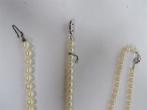 A6588. 3x Parelkettingen van Majorica, Sieraden, Tassen en Uiterlijk, Ophalen of Verzenden, Gebruikt, Zilver, Zilver