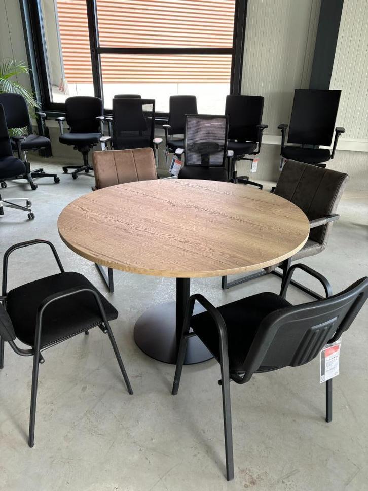 Ronde vergadertafel 120 cm Raider, Huis en Inrichting, Tafels | Eettafels, Nieuw, 100 tot 150 cm, 50 tot 100 cm, Vijf personen of meer