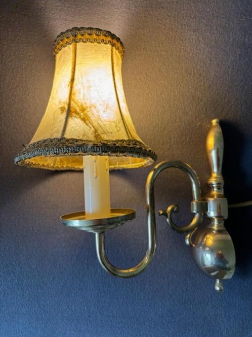 nostalgisch wandlampje, Huis en Inrichting, Lampen | Wandlampen, Zo goed als nieuw, Metaal, Overige materialen, Ophalen of Verzenden