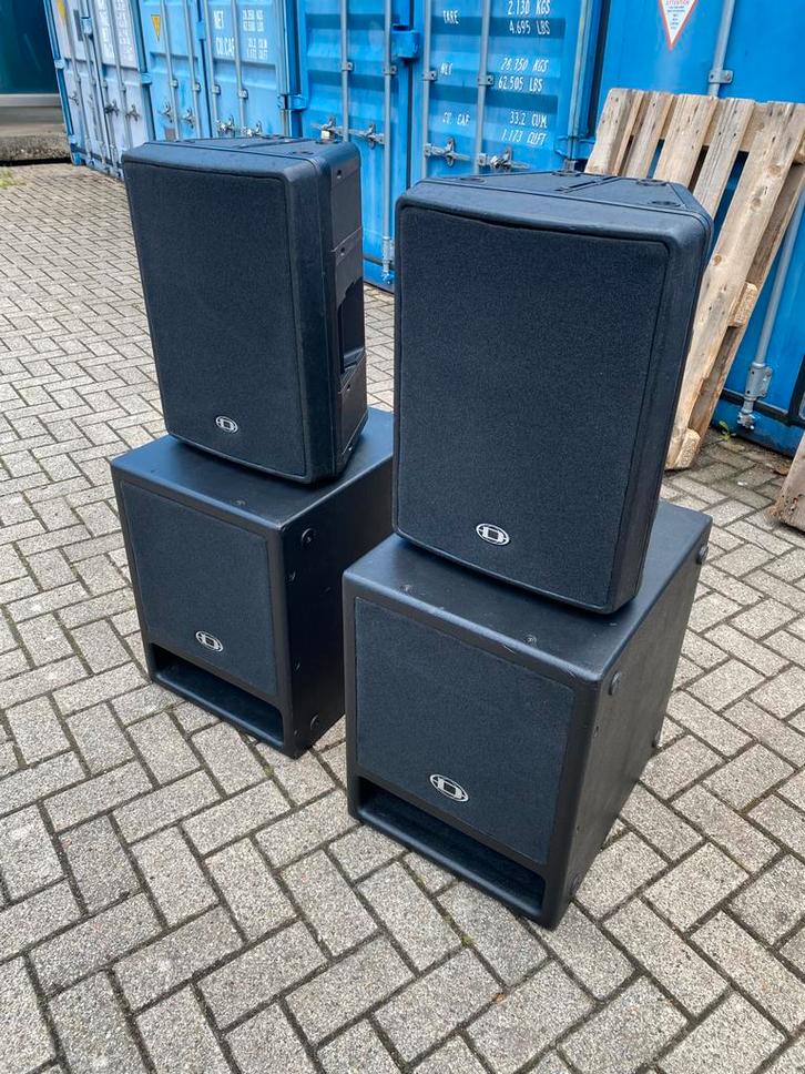 Dynacord D-lite Actieve Set met D12.3 Toppen !!, Audio, Tv en Foto, Luidsprekers, Gebruikt, Overige typen, 120 watt of meer, Overige merken