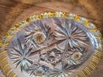 Vintage glazen schaal, Ophalen of Verzenden