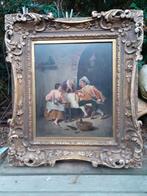 Laat 19 Eeuws Schilderij Olieverf/Paneel Gesigneerd uit 1897, Ophalen of Verzenden