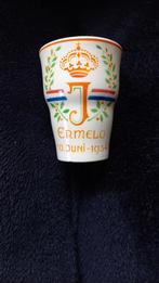 Beker Juliana bezoek noord Veluwe, Ermelo., Ophalen of Verzenden, Gebruikt, Nederland, Servies