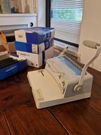 Inbindapparaat met 4 dozen bindringen, Ophalen, Zo goed als nieuw