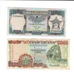 Ghana, 500 & 2.000 cedis 1994, Postzegels en Munten, Bankbiljetten | Afrika, Verzenden, Overige landen
