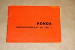 Honda - Instruktieboekje CB 500 T, Motoren, Handleidingen en Instructieboekjes, Honda