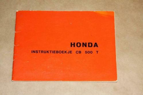 Honda - Instruktieboekje CB 500 T, Motoren, Handleidingen en Instructieboekjes, Honda, Ophalen of Verzenden