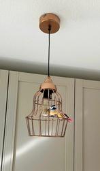 Koperen Hanglamp met Vogeltje - 30x20cm, Huis en Inrichting, Lampen | Hanglampen, Ophalen of Verzenden, Minder dan 50 cm