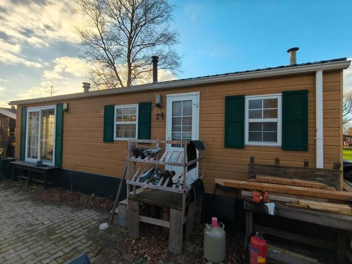 Mooie stacaravan / chalet / tijdelijke woonunit, Caravans en Kamperen, Stacaravans, tot en met 4, Ophalen