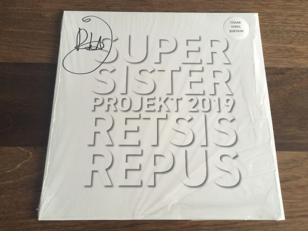 Vinyl LP Supersister Projekt 2019 Retsis Repus CLEAR SIGNED, Ophalen of Verzenden, Nieuw in verpakking, 12 inch