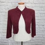 Ribkoff pittige bordorode bolero 3/4 mouw knoopjes detail 36, Kleding | Dames, Jasjes, Kostuums en Pakken, Verzenden, Joseph Ribkoff
