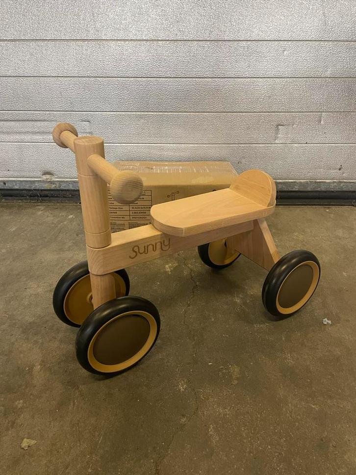 Sunny Mini Walker Houten Loopfiets - 1.5 tot 3 jaar, Kinderen en Baby's, Speelgoed | Buiten | Voertuigen en Loopfietsen, Nieuw