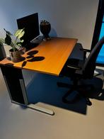 Bureau 1:20 m bij 80 cm, Ophalen of Verzenden, In hoogte verstelbaar, Gebruikt, Bureau