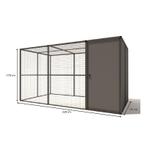 Voliere aluminium Yara | model 1, Dieren en Toebehoren, Vogels | Hokken en Kooien, Ophalen of Verzenden, Nieuw, Aluminium, Volière