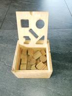 Houten vormen stoof, blokkendoos,, Kinderen en Baby's, Speelgoed | Houten speelgoed, Verzenden, Zo goed als nieuw, Overige typen