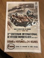 Poster Criterium International Vitesse Moto 1963, Ophalen, Zo goed als nieuw