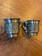 Miniatuur tinnen mokken (pul) (made in Norway pewter), Antiek en Kunst, Ophalen of Verzenden