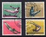 Liechtenstein : 1957 - Sport - Michel 353 t/m 356, Postzegels en Munten, Verzenden, Overige landen, Gestempeld