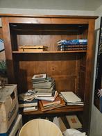 houten boekenkast 5x verstelbare planken, Ophalen, Met plank(en), Gebruikt, 100 tot 150 cm