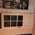 Opdek binnendeur 200x93 met facetgeslepen glas en beslag, Ophalen, Zo goed als nieuw, Binnendeur, 200 tot 215 cm