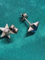 Oorbellen stellen met blauwe steen zilver no608, swarovski, Ophalen of Verzenden, 'T Olde Gre-j, Info@toldegrej.nl, Endepoelstraat 20f Didam