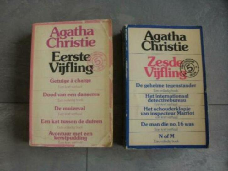 eerste en zesde vijfling van Agatha Christien(qwe), Boeken, Detectives, Zo goed als nieuw, Ophalen of Verzenden