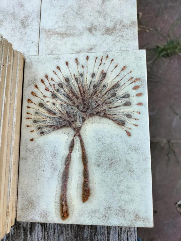 Restant wandtegels Japandi Style Retro Vintage, Doe-het-zelf en Verbouw, Tegels, Nieuw, Wandtegels, Keramiek, Minder dan 20 cm