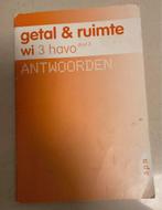 Getal & Ruimte wi 3 havo deel 2 Antwoorden, Ophalen of Verzenden, Gelezen, HAVO