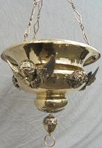 Mooie grote koperen godslamp religieus, Ophalen of Verzenden