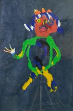 Simon&Bruno acryl op papier 50x70, Ophalen