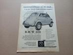 Reclame (uit oud tijdschrift) BMW 600 (1959), Auto's, Gebruikt, Verzenden