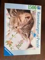 Ravensburger Puzzel Kitten 1500 Stukjes - Compleet!, Ophalen, 500 t/m 1500 stukjes, Zo goed als nieuw, Legpuzzel
