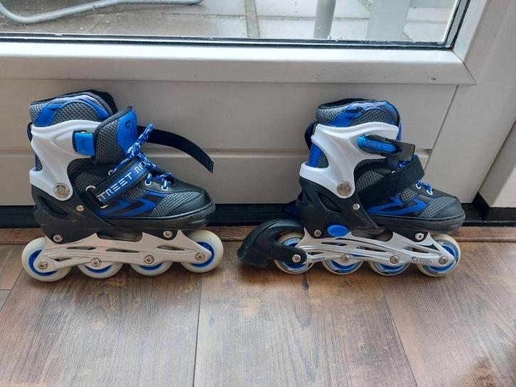 Street Rider inline skates verstelbaar - maat 31-34 - blauw, Sport en Fitness, Skeelers, Zo goed als nieuw, Verstelbaar, Ophalen of Verzenden