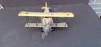 Vintage Blikken Dubbeldekker Vliegtuig, Ophalen of Verzenden