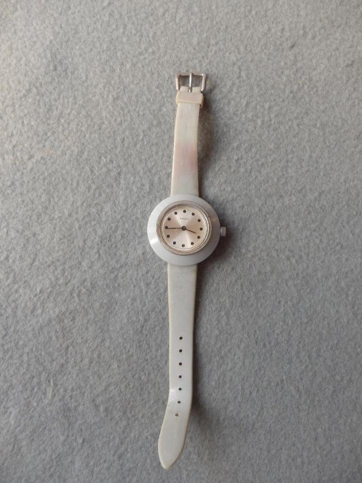 Horloges, Sieraden, Tassen en Uiterlijk, Horloges | Heren, Gebruikt, Polshorloge, Overige merken, Staal, Staal, Ophalen of Verzenden