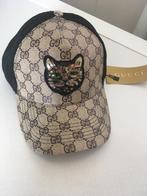 Gucci pet - cap - bruin - cat logo - NIEUW, Verzenden, Nieuw, One size fits all, Pet