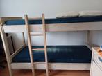 Stapelbed hout, Ophalen, Gebruikt, 90 cm, Tweepersoons