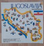 Oude Toeristenkaart Joegoslavië 1981, Overige gebieden, Ophalen of Verzenden, Landkaart, 1800 tot 2000